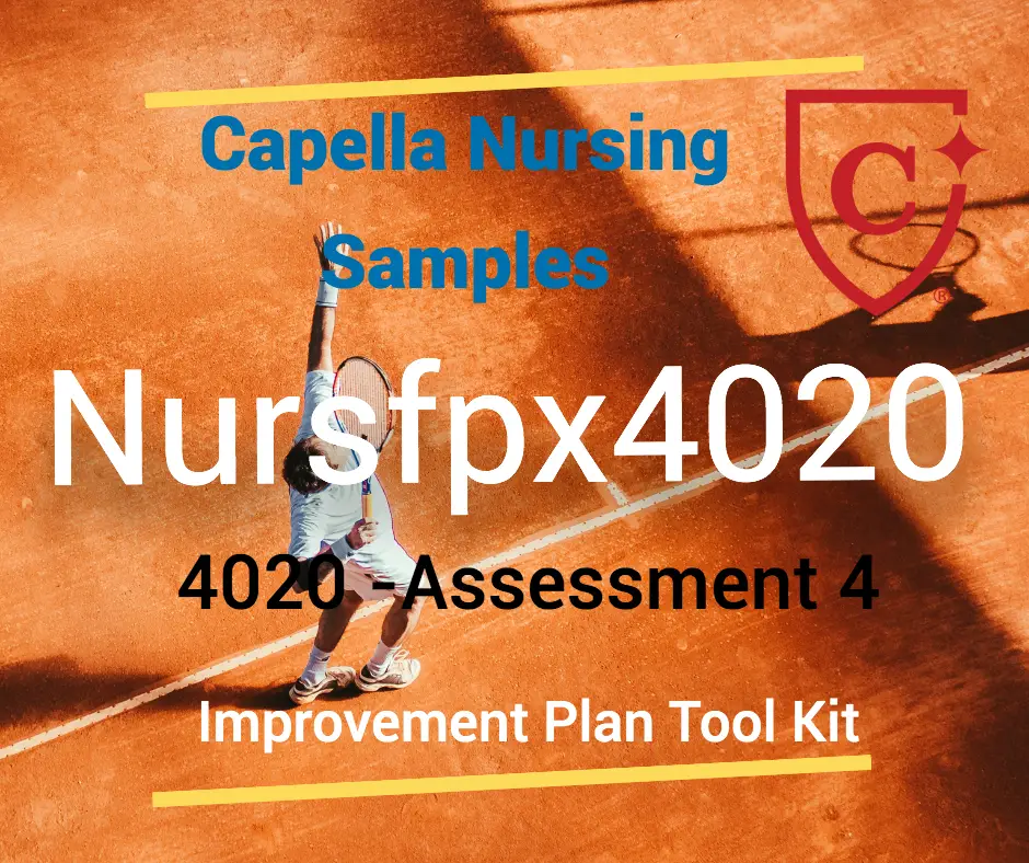 4020- Assessment 4 sample
